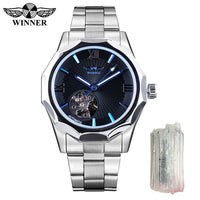 WINNER Royal Diamond Display Design Mechanical Men's Watch - Watches - Proshot Bazaar