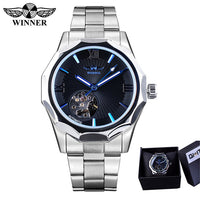 WINNER Royal Diamond Display Design Mechanical Men's Watch - Watches - Proshot Bazaar
