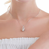 Cauuev Genuine 100% Natural Freshwater Pearl 925 Sterling Silver Pendant Necklace - Necklaces - Proshot Bazaar