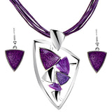 ZOSHI Fashion African Leather Chain Enamel Gem Jewelry Set - Necklaces - Proshot Bazaar