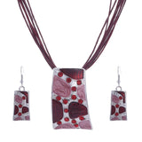 ZOSHI Fashion African Leather Chain Enamel Gem Jewelry Set - Necklaces - Proshot Bazaar