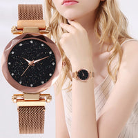 VANSVAR Mesh Magnet Buckle Starry Sky Quartz Watch - Watches - Proshot Bazaar