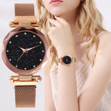 VANSVAR Mesh Magnet Buckle Starry Sky Quartz Watch - Watches - Proshot Bazaar