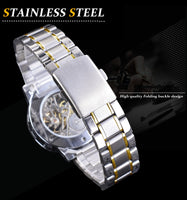 WINNER Royal Diamond Display Design Mechanical Men's Watch - Watches - Proshot Bazaar