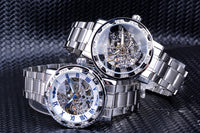 WINNER Royal Diamond Display Design Mechanical Men's Watch - Watches - Proshot Bazaar