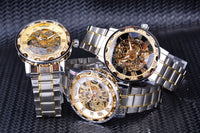 WINNER Royal Diamond Display Design Mechanical Men's Watch - Watches - Proshot Bazaar