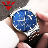 NIBOSI 1985 Chronograph Waterproof Coated Glass Luminous Quartz Men's Watch - Watches - Proshot Bazaar