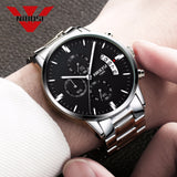 NIBOSI 1985 Chronograph Waterproof Coated Glass Luminous Quartz Men's Watch - Watches - Proshot Bazaar